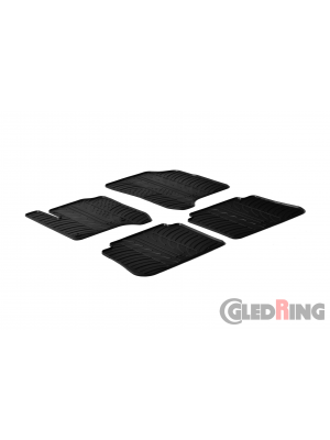 Original Gledring Passform Fußmatten Gummimatten 4 Tlg.+Fixing - Citroen C3 Picasso 2009->